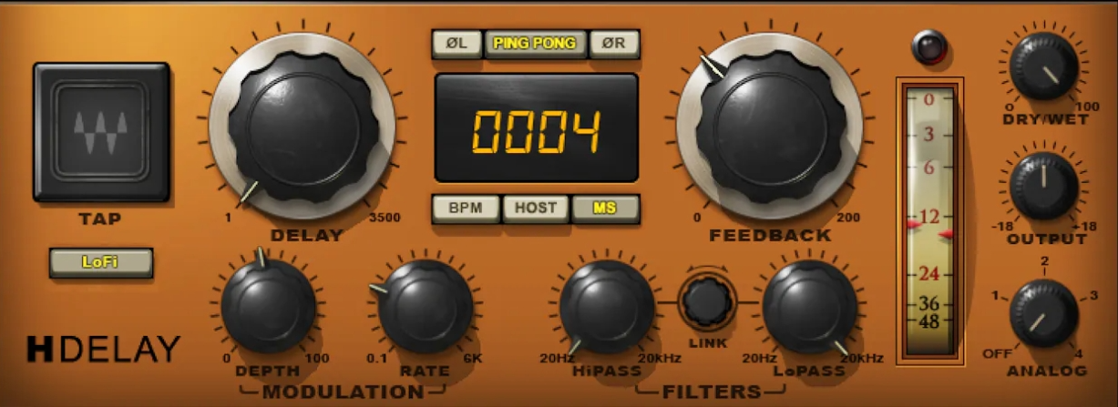 WAVES之H-Delay延时效果插件