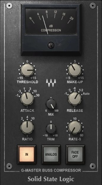 Waves之ssl compressor压缩效果插件（编组和混音的终极粘合剂）