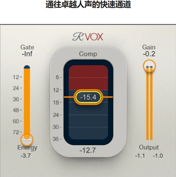 Waves之R-Vox人声压缩效果器