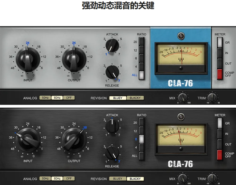 Waves之CLA-76压缩效果器